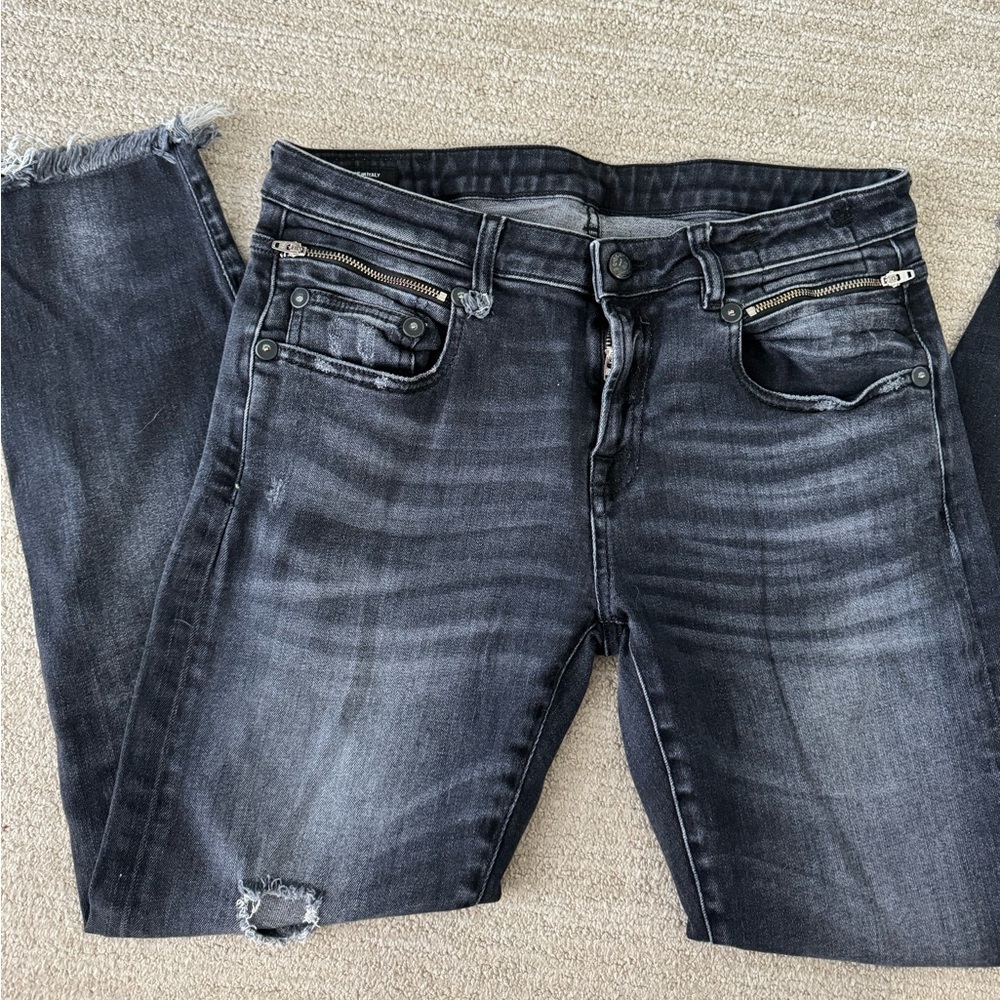 R13 Biker Boy Skinny Leg Jean - Picture 5 of 10